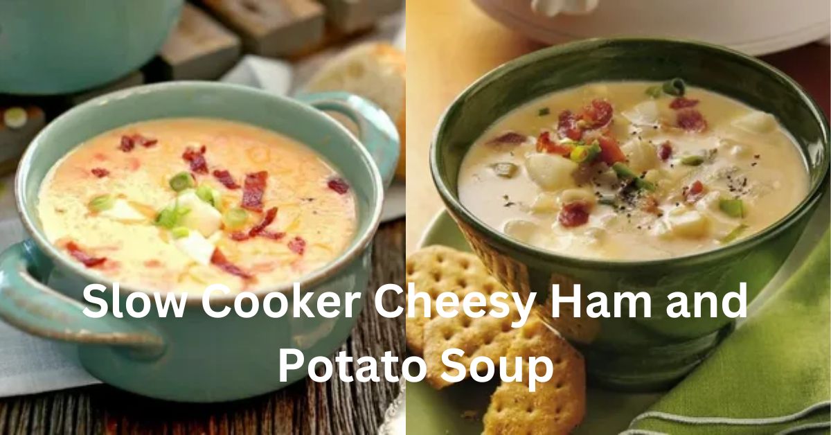 Slow Cooker Cheesy Ham and Potato Soup